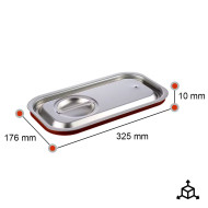 Tapa Goma Hermética Cubeta Gastronorm 1/3 | Equipamiento Industrial