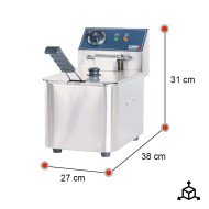 Freidora Industrial Eléctrica Sobremesa 4L Romux | Equipamiento Industrial