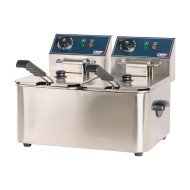 Freidora Industrial Doble 4+4L Romux | Equipamiento Hostelería