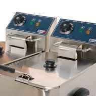 Freidora Industrial Doble 4+4L Romux | Equipamiento Hostelería