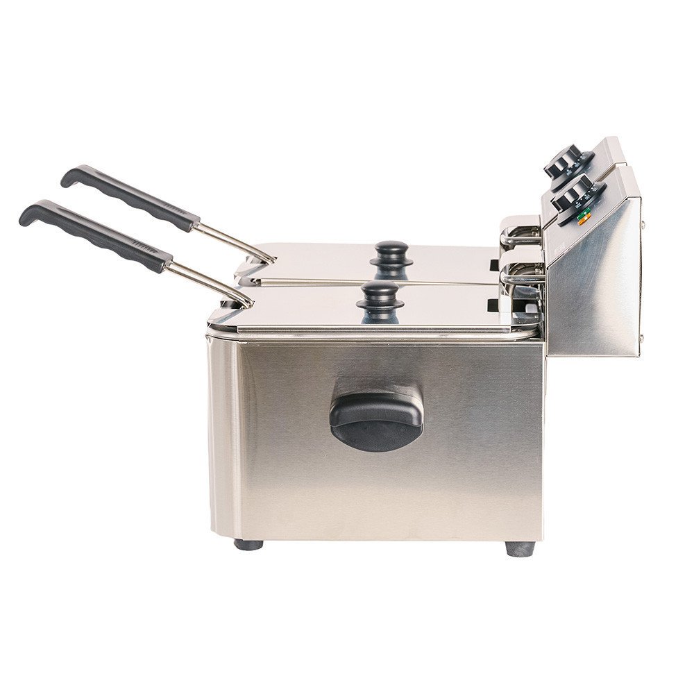 Freidora Industrial Doble 4+4L Romux | Equipamiento Hostelería