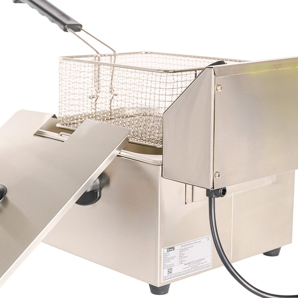 Freidora Industrial Eléctrica Simple 6L Romux | Equipamiento Industrial