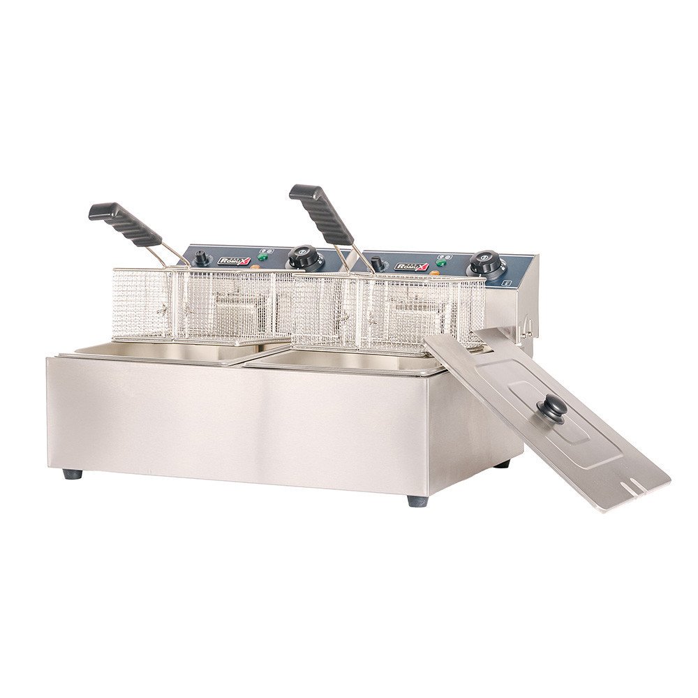 Freidora Industrial Doble 6+6 Litros Romux | Hostelería Profesional