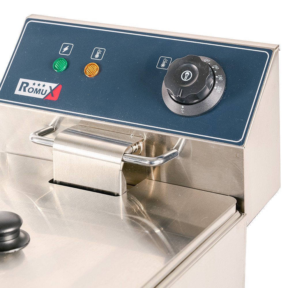 Freidora Eléctrica Simple 8L Romux | Equipamiento Industrial