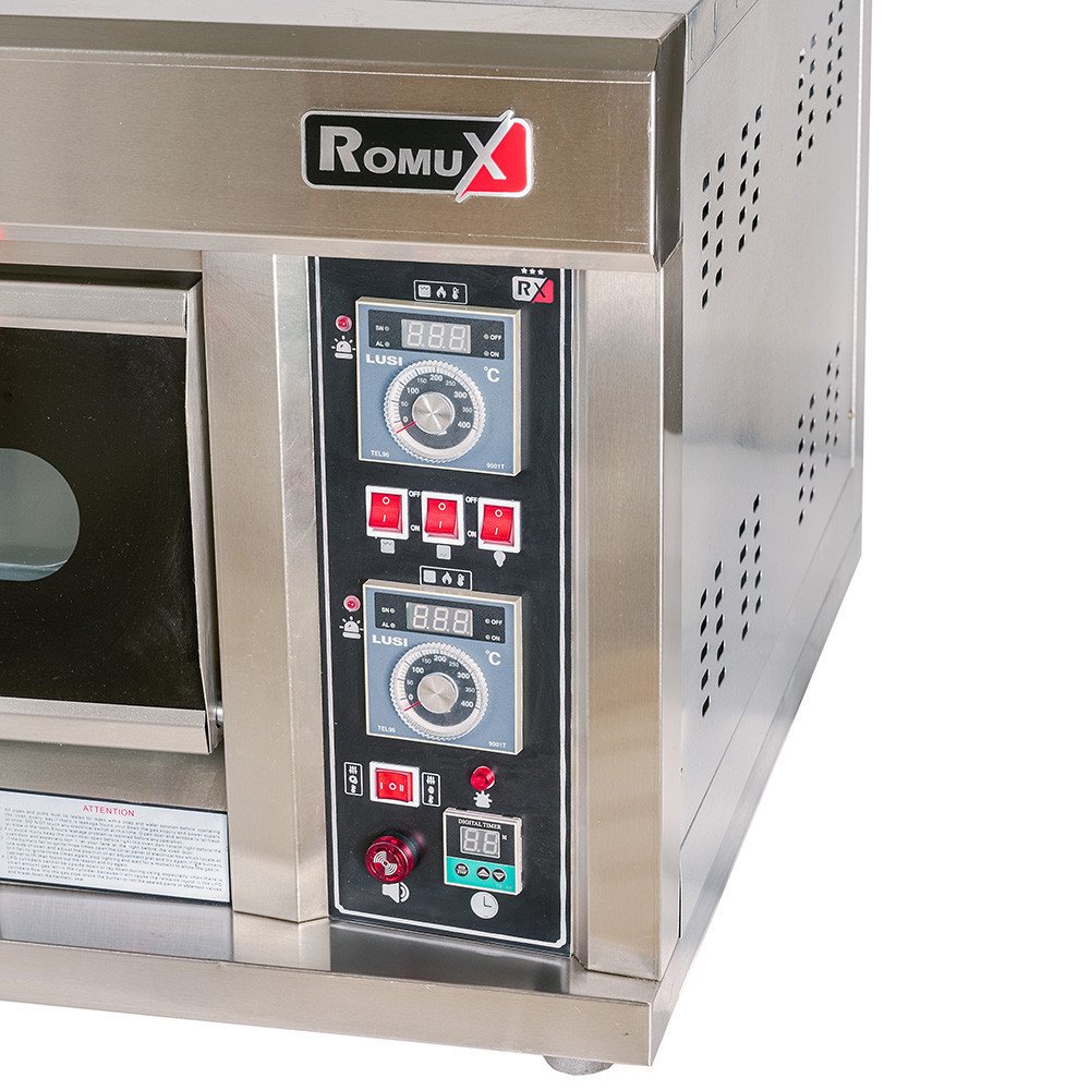 Horno de Pizza Industrial Eléctrico 8x32 cm Romux | Maquinaria Hostelería