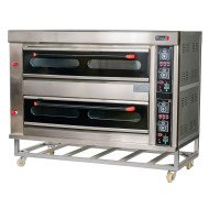 Horno Pizza Industrial Eléctrico Doble 8+8x32 cm Romux | Maquinaria Hostelería
