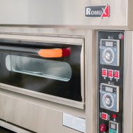 Horno Pizza Industrial Eléctrico Doble 8+8x32 cm Romux | Maquinaria Hostelería