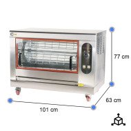 Asador de Pollos Horizontal 12 Pollos Eléctrico | Gastroten