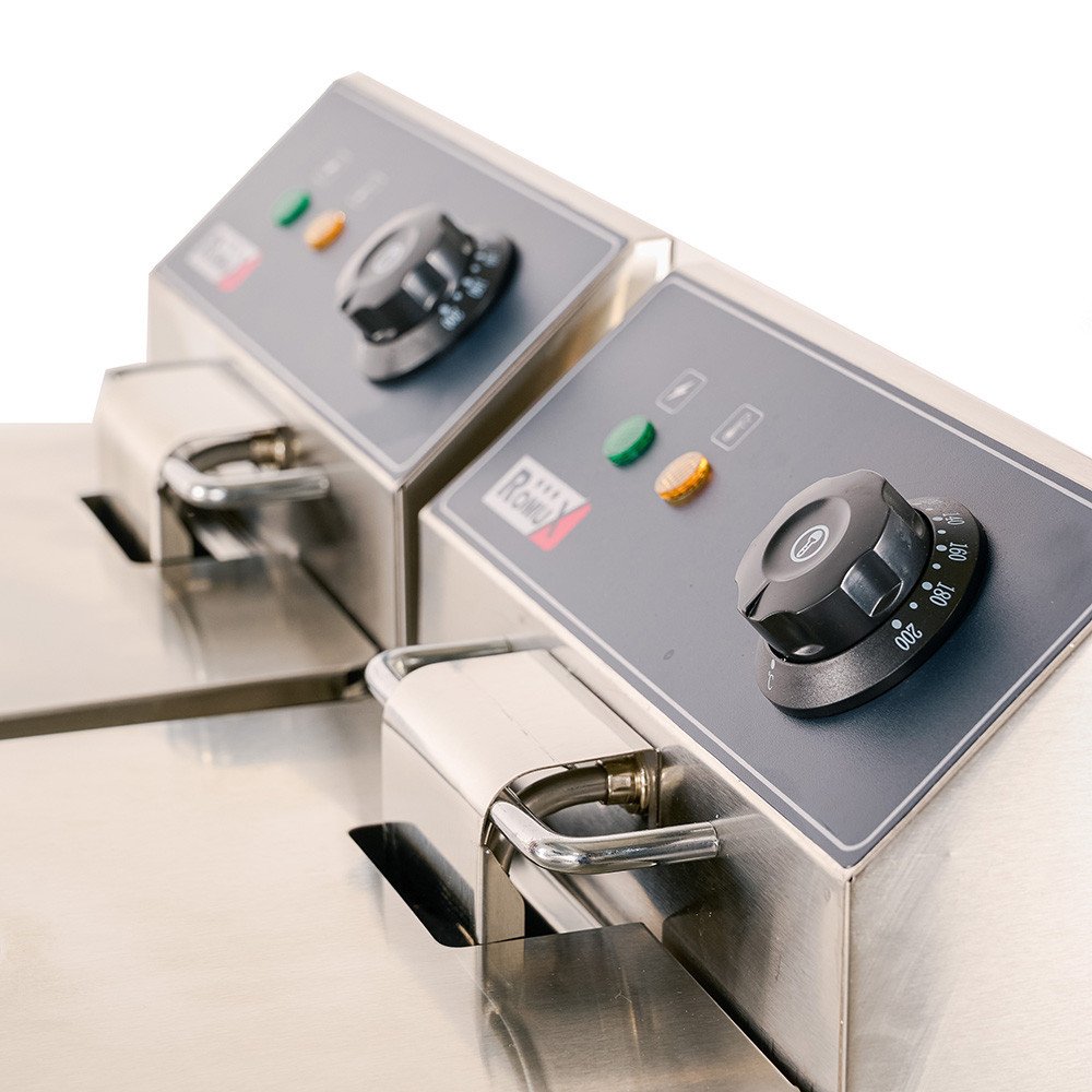 Freidora Industrial Doble 6+6 Litros Romux | Hostelería Profesional