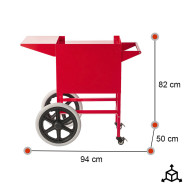 Carro Palomitero Rojo Romux | Equipamiento Industrial