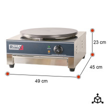Crepera Industrial Eléctrica 3 Kw Sobremesa Romux | Equipamiento Hostelería