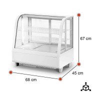 Vitrina Pastelera Refrigerada 100L Ventilada Romux | Hostelería Profesional