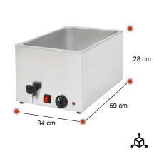 Baño María 1 Cuba GN 1/1 200mm Caterina | Equipamiento Industrial