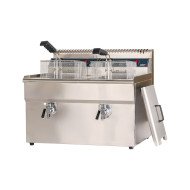 Freidora Industrial Eléctrica Doble 18L Romux | Equipamiento Hostelería