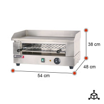 Tostador Simple Industrial Plancha Acero Romux | Maquinaria Hostelería