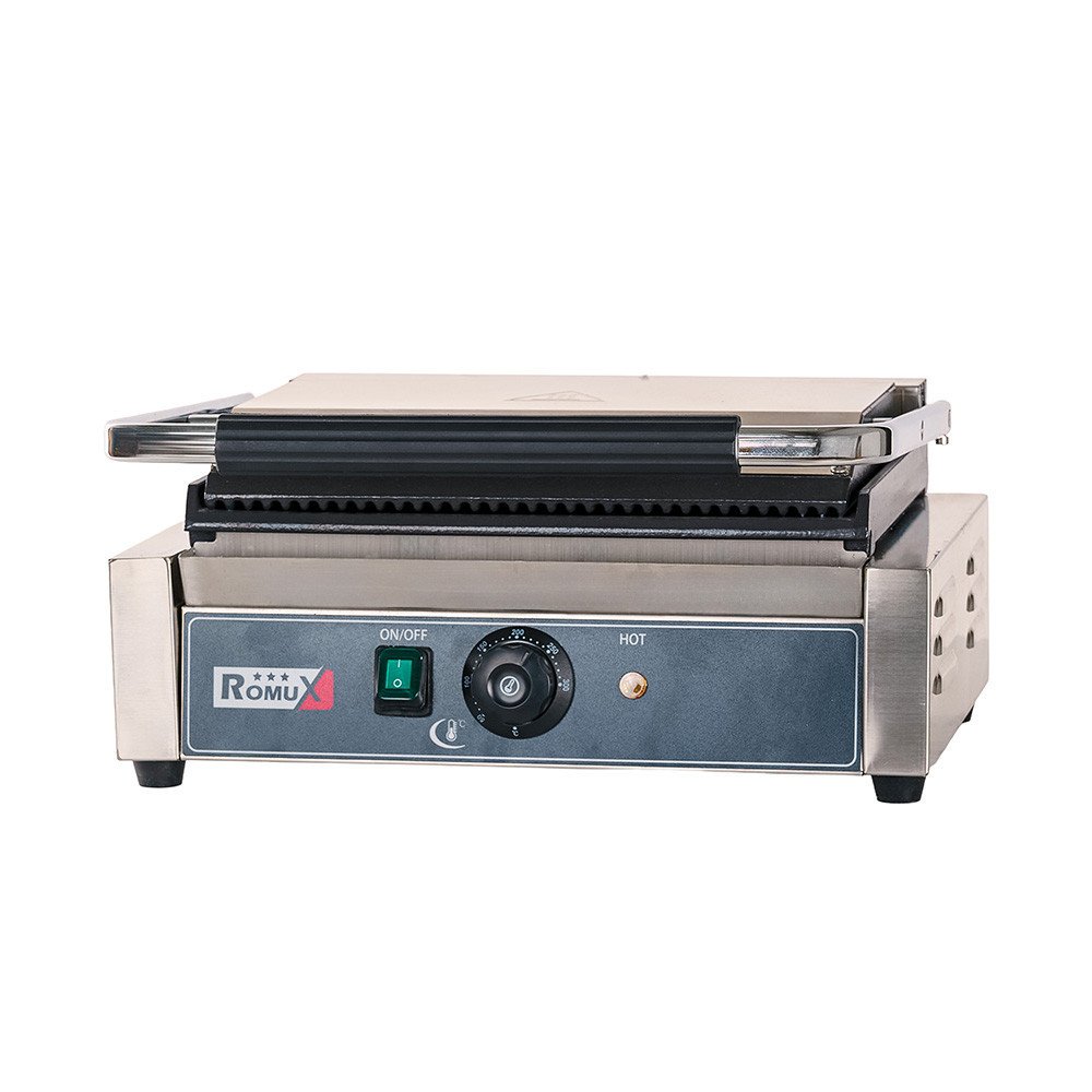 Grill Industrial Eléctrico 43cm Placa Lisa Romux | Maquinaria Hostelería