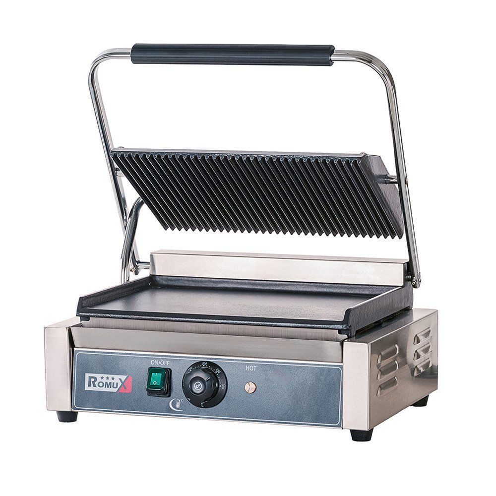 Grill Industrial Eléctrico 43cm Placa Lisa Romux | Maquinaria Hostelería