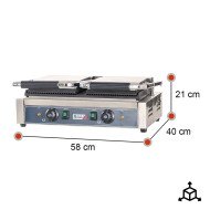 Grill Industrial Eléctrico Doble 58cm Romux | Equipamiento Industrial