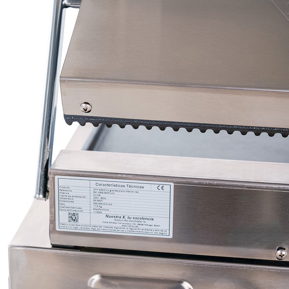 Grill Industrial Eléctrico 43cm Placa Lisa Cleiton | Maquinaria Hostelería