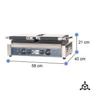 Grill Industrial Eléctrico Doble 58 cm Cleiton | Maquinaria Hostelería