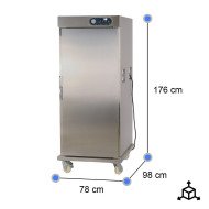 Armario Mantenedor de Calor 1 Puerta Cleiton | Equipamiento Industrial