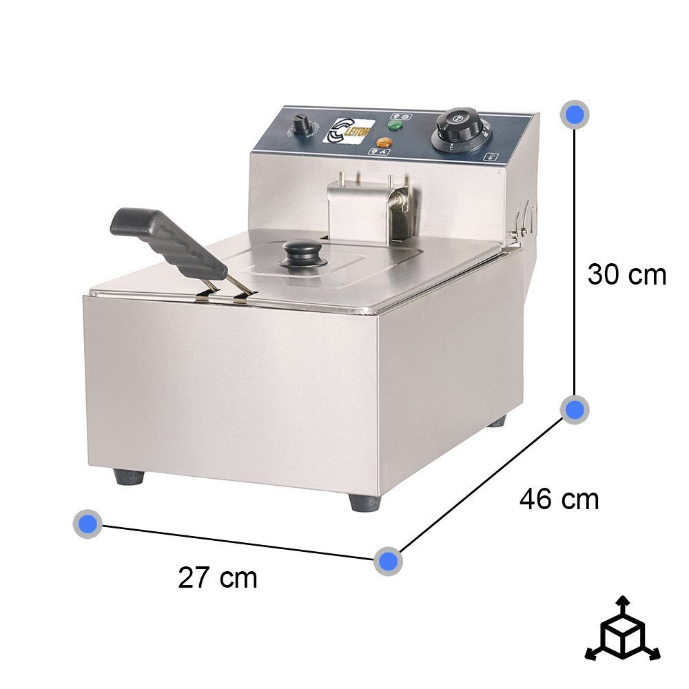 Freidora Eléctrica 6 Litros Sobremesa Cleiton