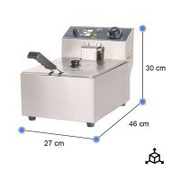 Freidora Eléctrica 6 Litros Sobremesa Cleiton