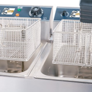 Freidora Industrial Eléctrica Doble 6+6 Litros Cleiton | Equipamiento Hostelería