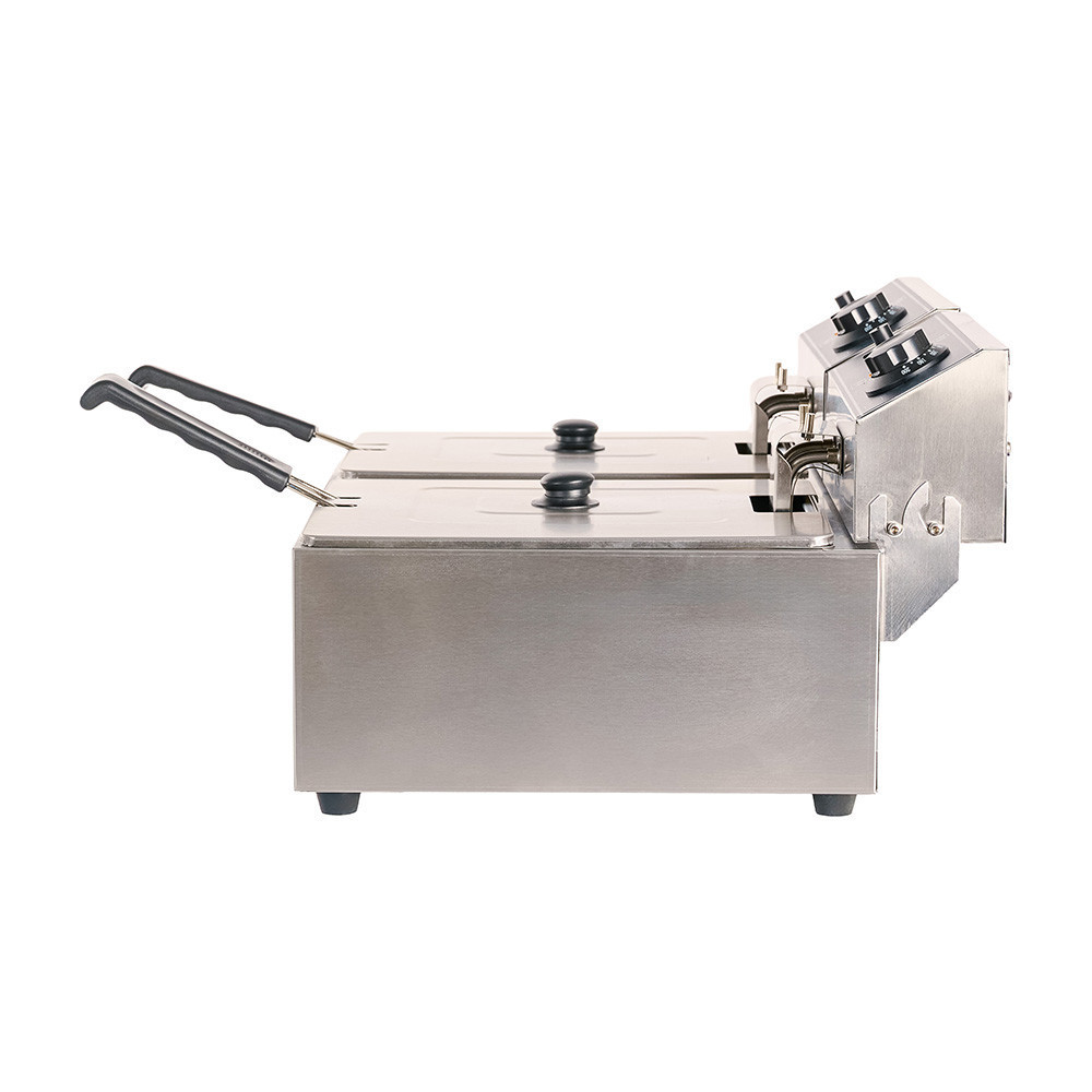 Freidora Industrial Eléctrica Doble 6+6 Litros Cleiton | Equipamiento Hostelería