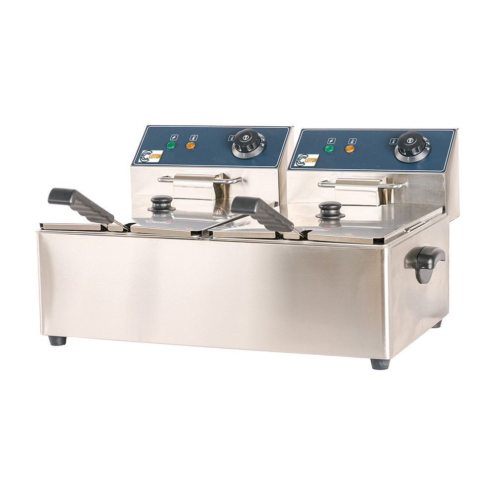 Freidora Industrial Doble 6+6 Litros Cleiton | Equipamiento Hostelería