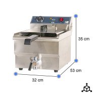Freidora Industrial Eléctrica 12 Litros Cleiton | Equipamiento Industrial