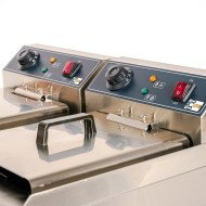 Freidora Industrial Eléctrica Doble 10+10L Cleiton | Equipamiento Hostelería