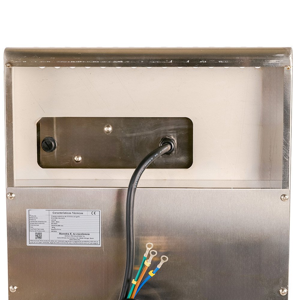 Freidora Industrial Eléctrica 18L con Grifo Cleiton | Equipamiento Industrial