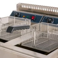 Freidora Industrial Eléctrica Doble 18+18L Cleiton | Equipamiento Hostelería