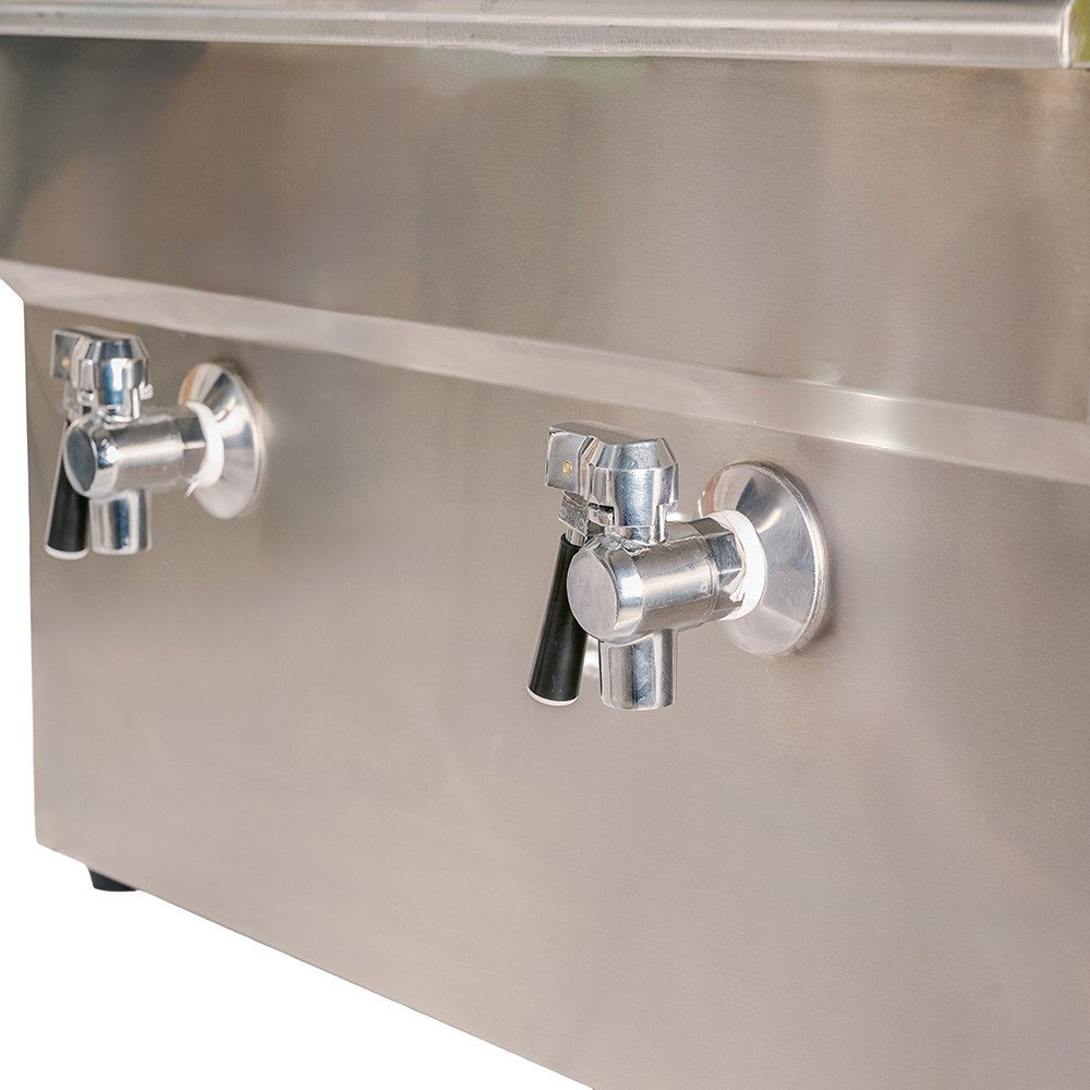 Freidora Industrial Eléctrica Doble 18+18L Cleiton | Equipamiento Hostelería