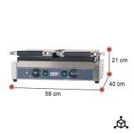 Grill Industrial Eléctrico Doble 58 cm Romux | Equipamiento Hostelería