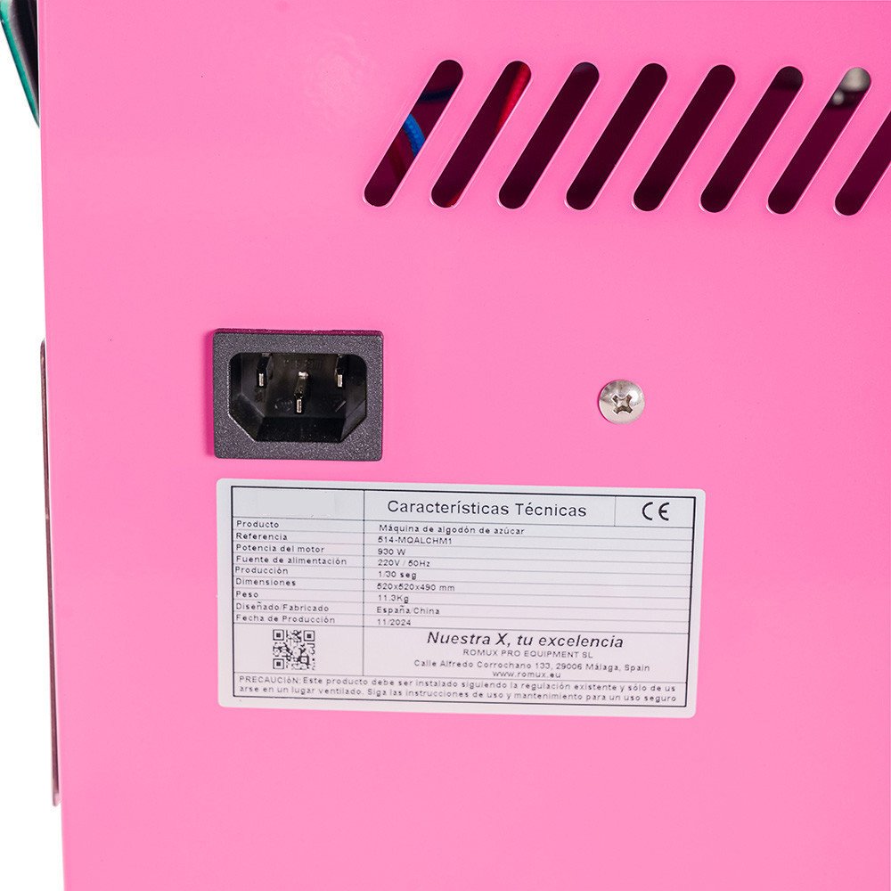 Máquina de Algodón de Azúcar Cleiton 1200W | Equipamiento Industrial