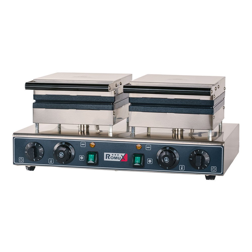 Gofrera Industrial Doble Eléctrica 3,2 Kw Romux | Equipamiento Hostelería