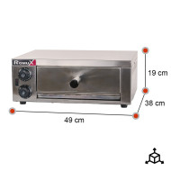 Horno de Pizza Eléctrico Simple 1x30 Romux | Equipamiento Industrial