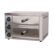 Horno de Pizza Eléctrico Doble 1+1x30 cm Romux | Equipamiento Industrial