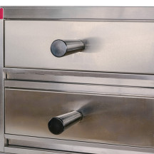 Horno de Pizza Eléctrico Doble 1+1x30 cm Romux | Equipamiento Industrial