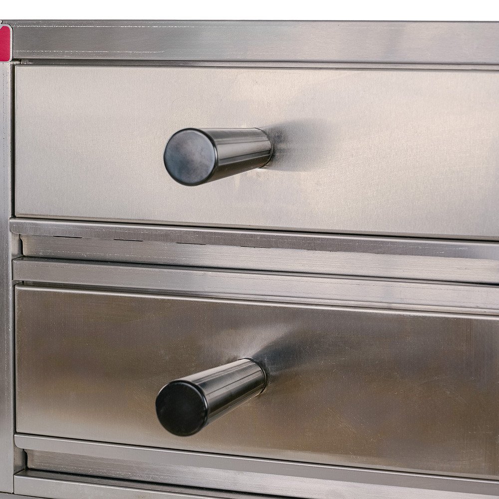 Horno de Pizza Eléctrico Doble 1+1x30 cm Romux | Equipamiento Industrial