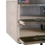 Horno de Pizza Eléctrico Doble 1+1x40 cm Romux | Equipamiento Industrial