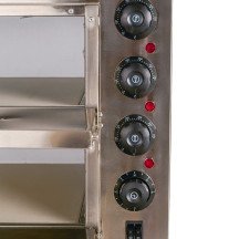 Horno de Pizza Eléctrico Doble 1+1x40 cm Romux | Equipamiento Industrial