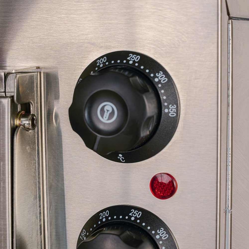 Horno de Pizza Eléctrico Doble 1+1x40 cm Romux | Equipamiento Industrial