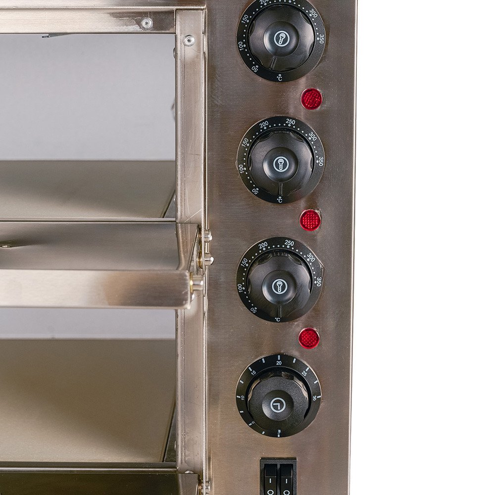 Horno de Pizza Eléctrico Doble 40cm Cleiton | Equipamiento Industrial