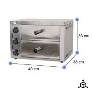 Horno de Pizza Eléctrico Doble 1+1x30 cm Cleiton | Hostelería Profesional