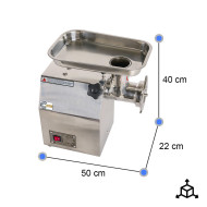 Picadora de Carne 22" Cleiton | Maquinaria Hostelería