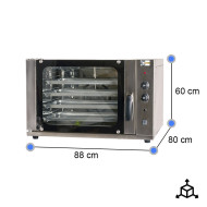 Horno Convección 4 Bandejas 60x40cm Cleiton | Hostelería Profesional