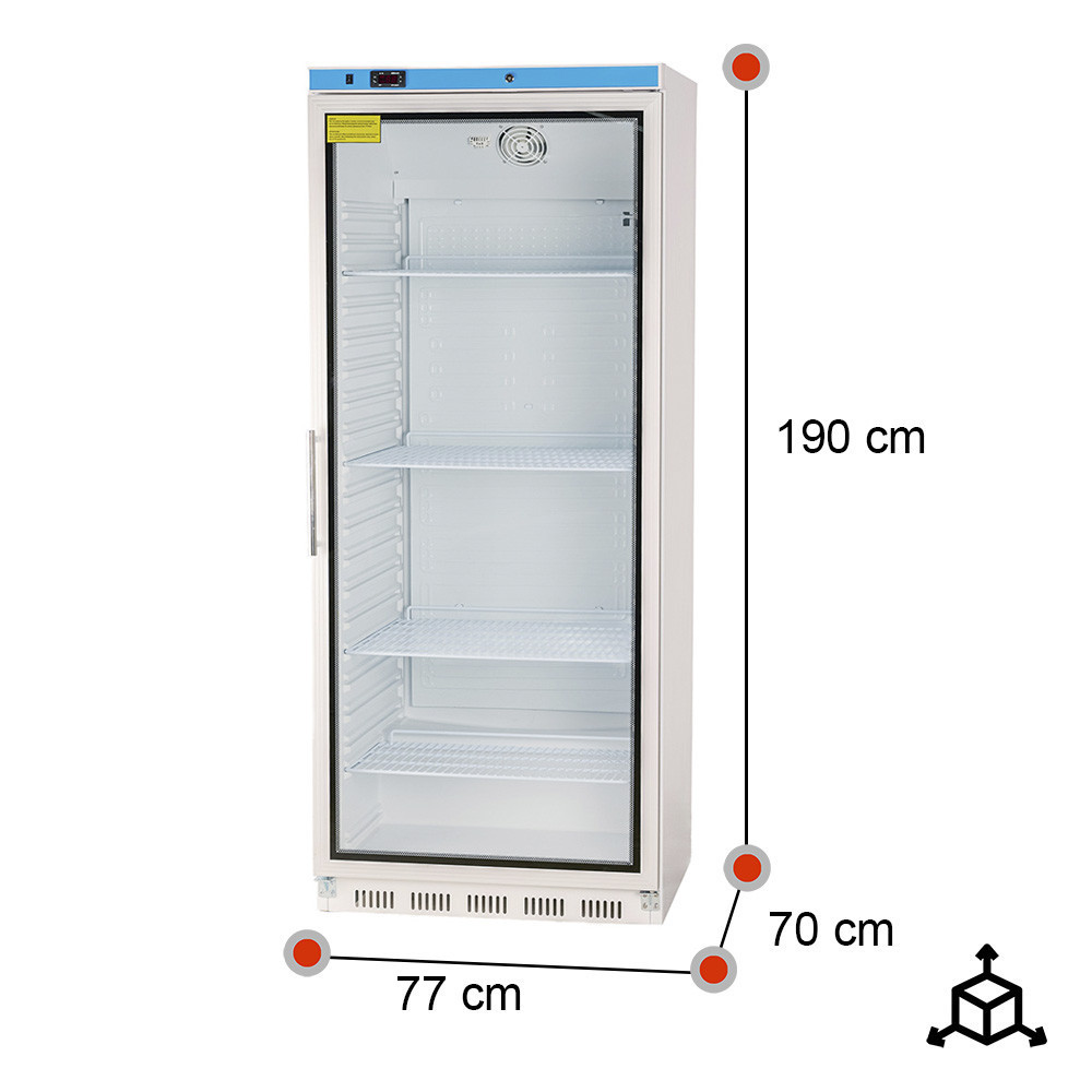 Armario Expositor Refrigerado 469L Ventilado Romux | Equipamiento Industrial